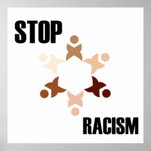 Stoppa rasism poster