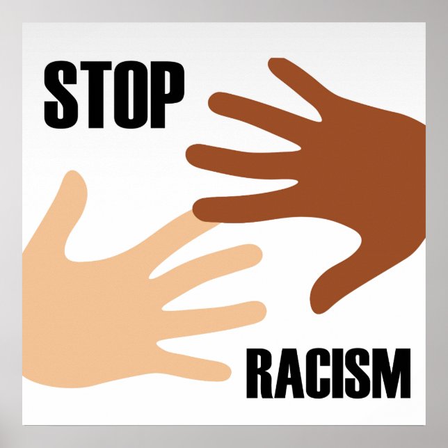 Stoppa rasism poster (Framsidan)