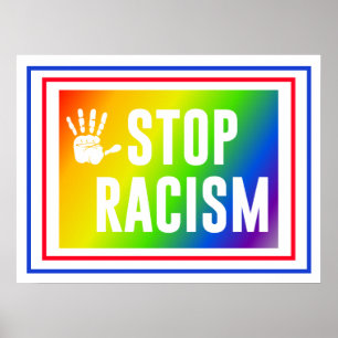 Stoppa rasism poster