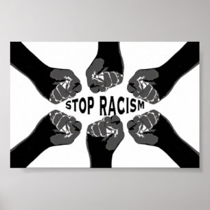 Stoppa rasism poster