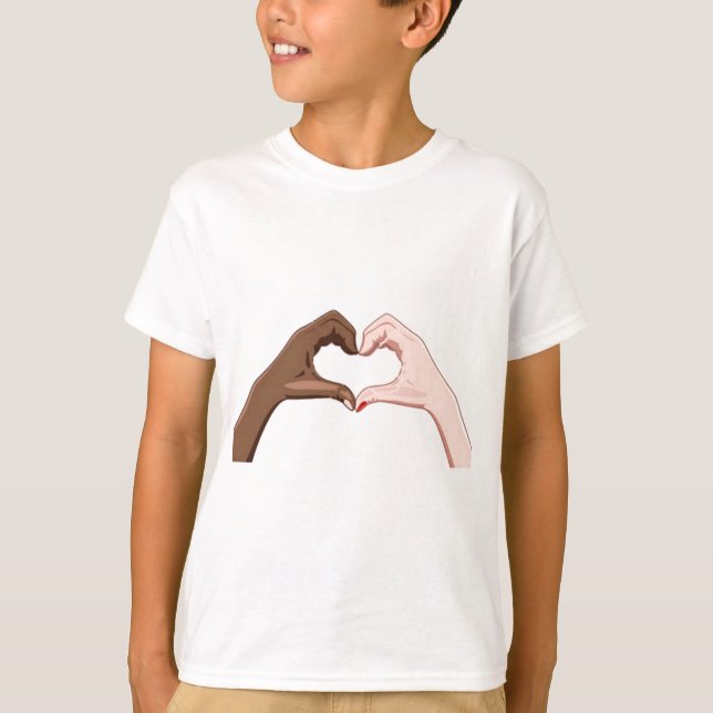 Stoppa rasism tee shirt (Framsida)