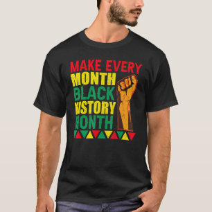 stoppa rasismen genom att göra varje månad svart h t shirt