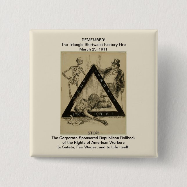 Stoppa Republikan Rollback of Workers Högers! Knapp (Framsida)