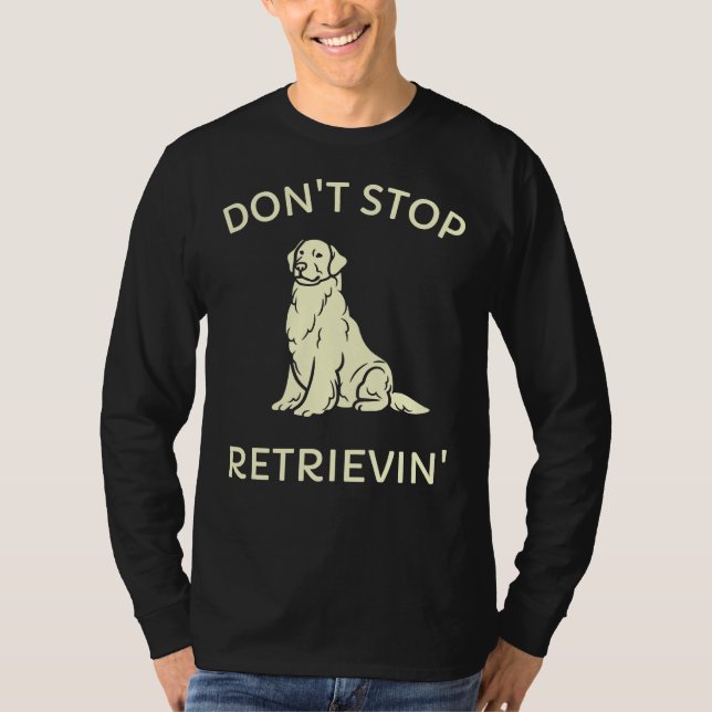 Stoppa Retrievin Golden Retriever Funny T Shirt (Framsida)