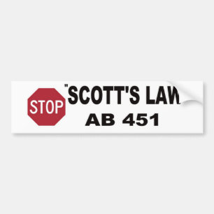STOPPA SCOTTS LAGBILDEKALET BILDEKAL