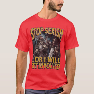 Stoppa Seism Eller Jag Blir Inblandad Rolig Hård S T Shirt