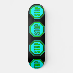 Stoppa signering mini skateboard bräda 18,5 cm