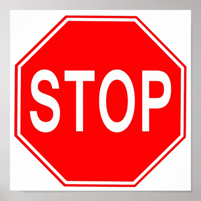 Stoppa signering Poster (Framsidan)