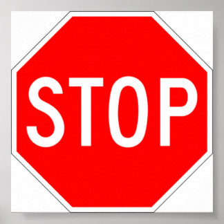 Stoppa signering poster
