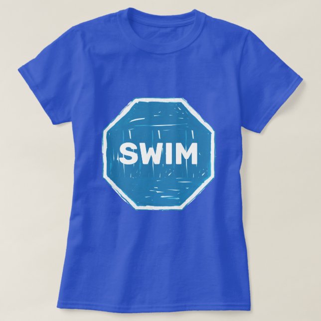 Stoppa simma t shirt (Design framsida)