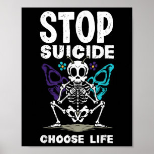 Stoppa självmord Välj livets självmordsmedvetande Poster