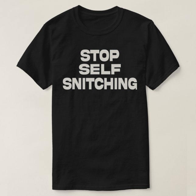 Stoppa självrensning t shirt (Design framsida)