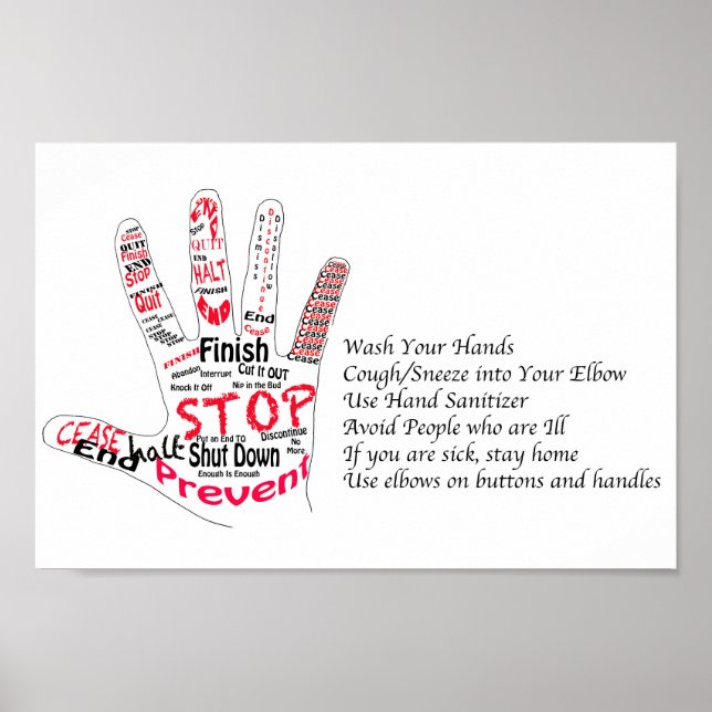 Stoppa sjukdom poster (Framsidan)