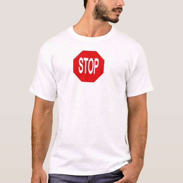Stoppa (skräddarsy det), t-shirt (Framsida)