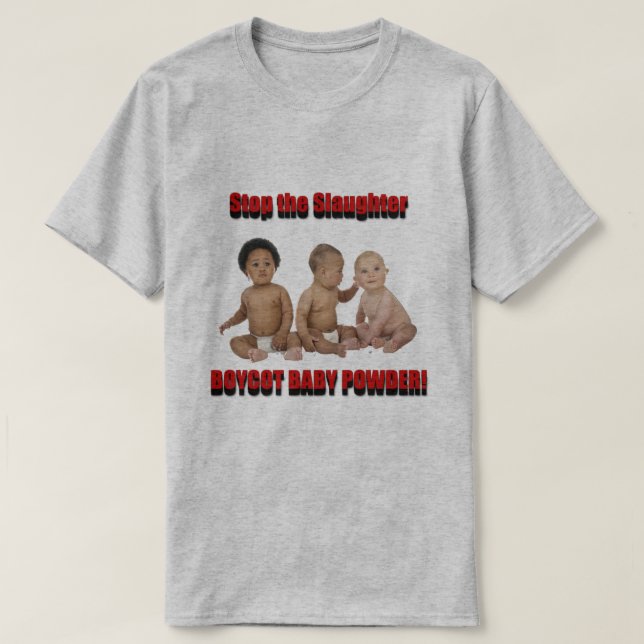 stoppa slakten t shirt (Design framsida)