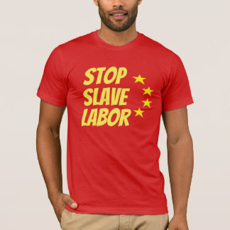 Stoppa slavarbete t shirt
