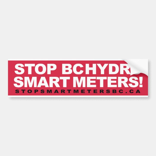 Stoppa smart BCHydro mäter Bildekal (Framsidan)