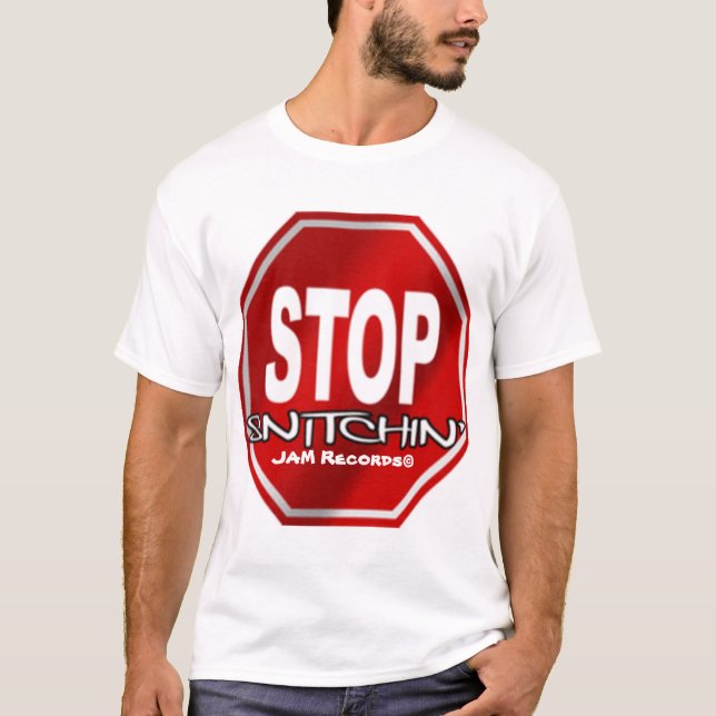 Stoppa Snitchin T-shirt (Framsida)