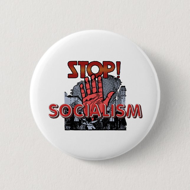Stoppa socialismen knapp (Framsida)