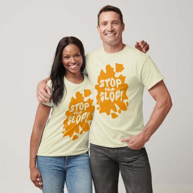 Stoppa Soppan Anti AI-designuttalande T Shirt (Unisex)