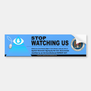 Stoppa spionering av Domestic Bildekal