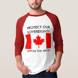 STOPPA SPPNA - den Kanada flagga Tee Shirt