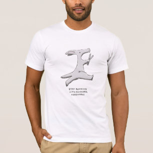 stoppa spring med sax, aardvark! t shirt