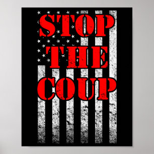 Stoppa statskuppen i Amerika och Spara demokrati Poster