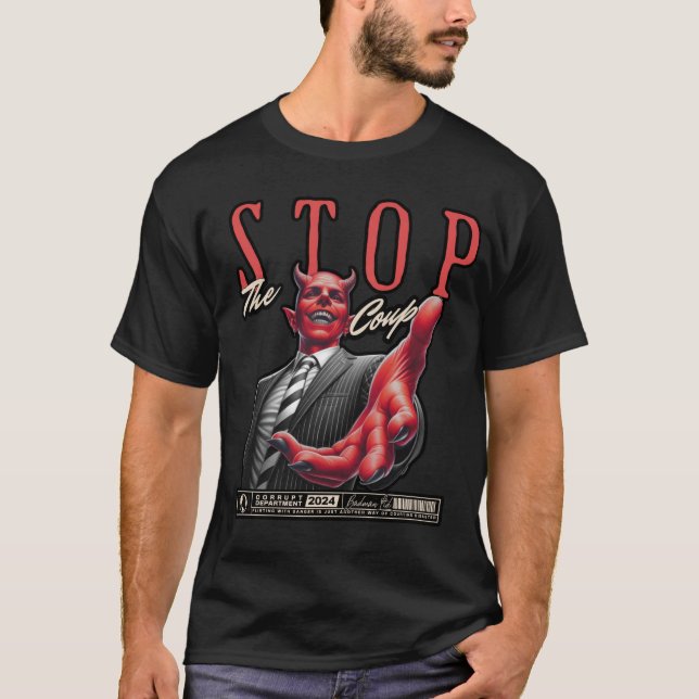 Stoppa statskuppen t shirt (Framsida)