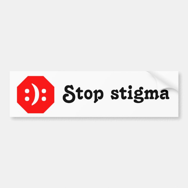 Stoppa stigma bildekal (Framsidan)
