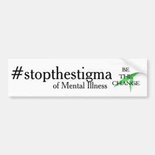 stoppa stigmaen av mentalsjukdomen bildekal