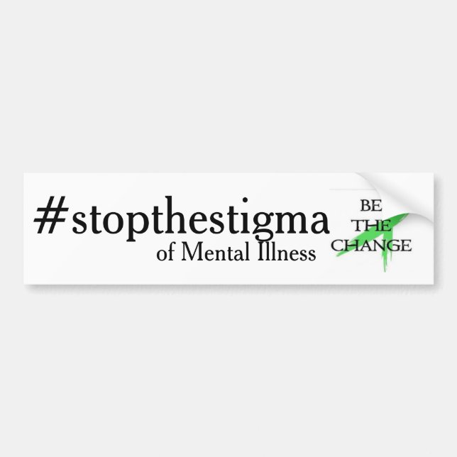 stoppa stigmaen av mentalsjukdomen bildekal (Framsidan)