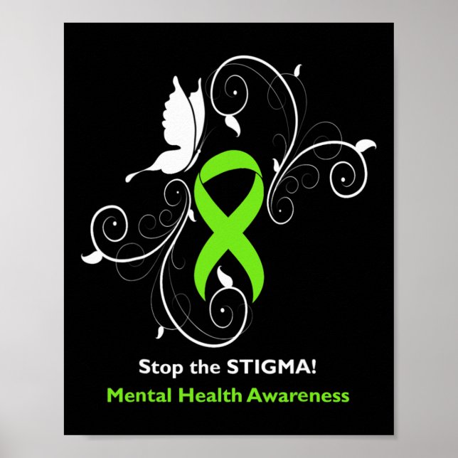 Stoppa Stigmat - Medvetenhet om Psykisk Hälsa  Poster (Framsidan)