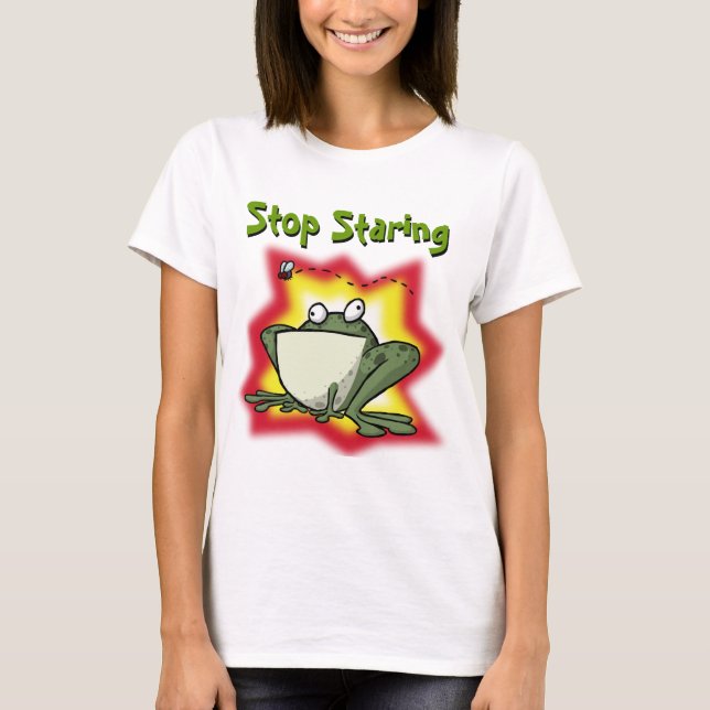 Stoppa stirrigt överträffar t-shirt (Framsida)