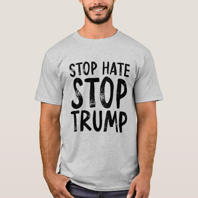 Stoppa stopptrast för Hate T Shirt (Framsida)