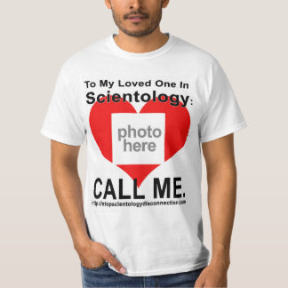 Stoppa T-tröja för Scientologyurkopplingfotoet Tee