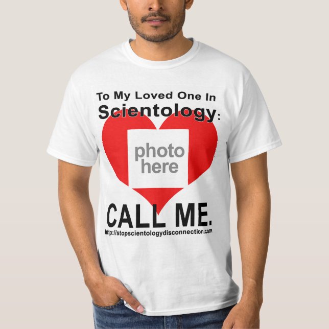 Stoppa T-tröja för Scientologyurkopplingfotoet Tee (Framsida)