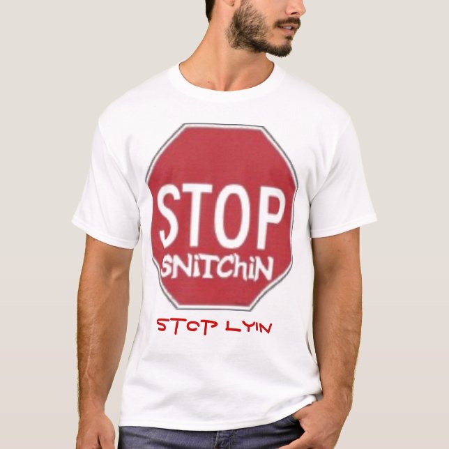 Stoppa T-tröja för snitchinstopplyin T Shirt (Framsida)