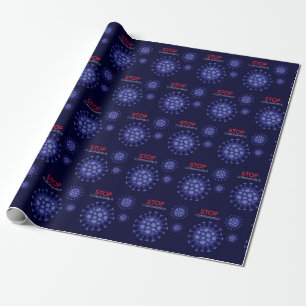 Stoppa tecknaden av Coronavirus pandemi Presentpapper