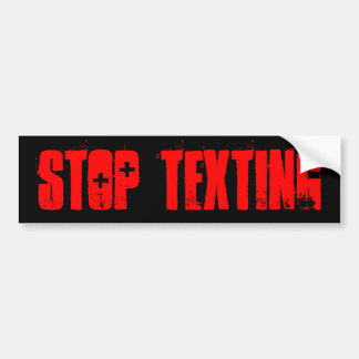 Stoppa Texting Bildekal