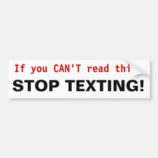 STOPPA TEXTING! Bildekal