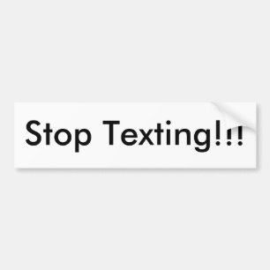 Stoppa Texting!!! Bildekal