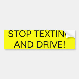 Stoppa Texting och kör! Bildekal