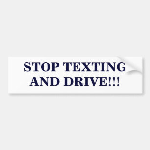"Stoppa texting och kör" bildekalet Bildekal