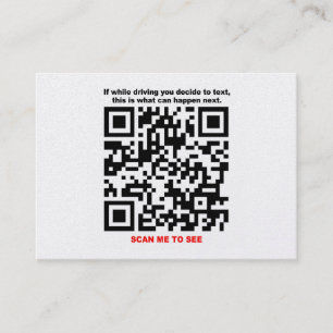 STOPPA TEXTING QR kodifierar visitkortar Visitkort