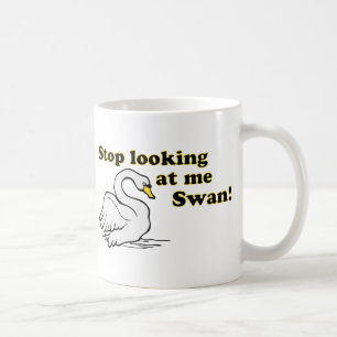 Stoppa tittar mig svanen kaffemugg