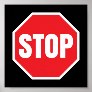 stoppa trafiksignatur poster