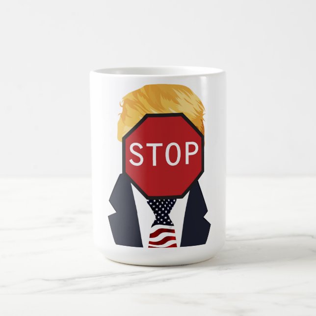 Stoppa Trump-kaffe Mugg (Center)