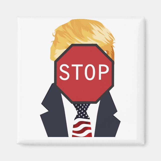 Stoppa Trump Magnet (Framsidan)