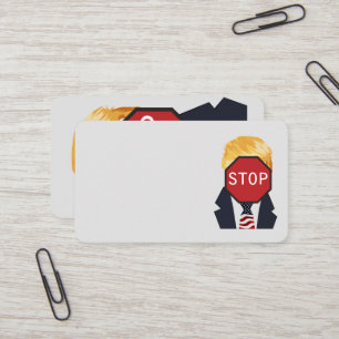 Stoppa trumpning, Affärskort Visitkort